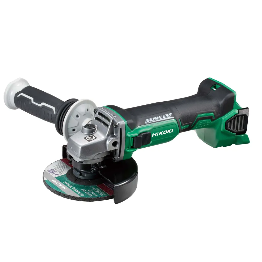 Meuleuse sans fil 125mm HiKOKI G18DBBL 18V avec poignée et accessoires