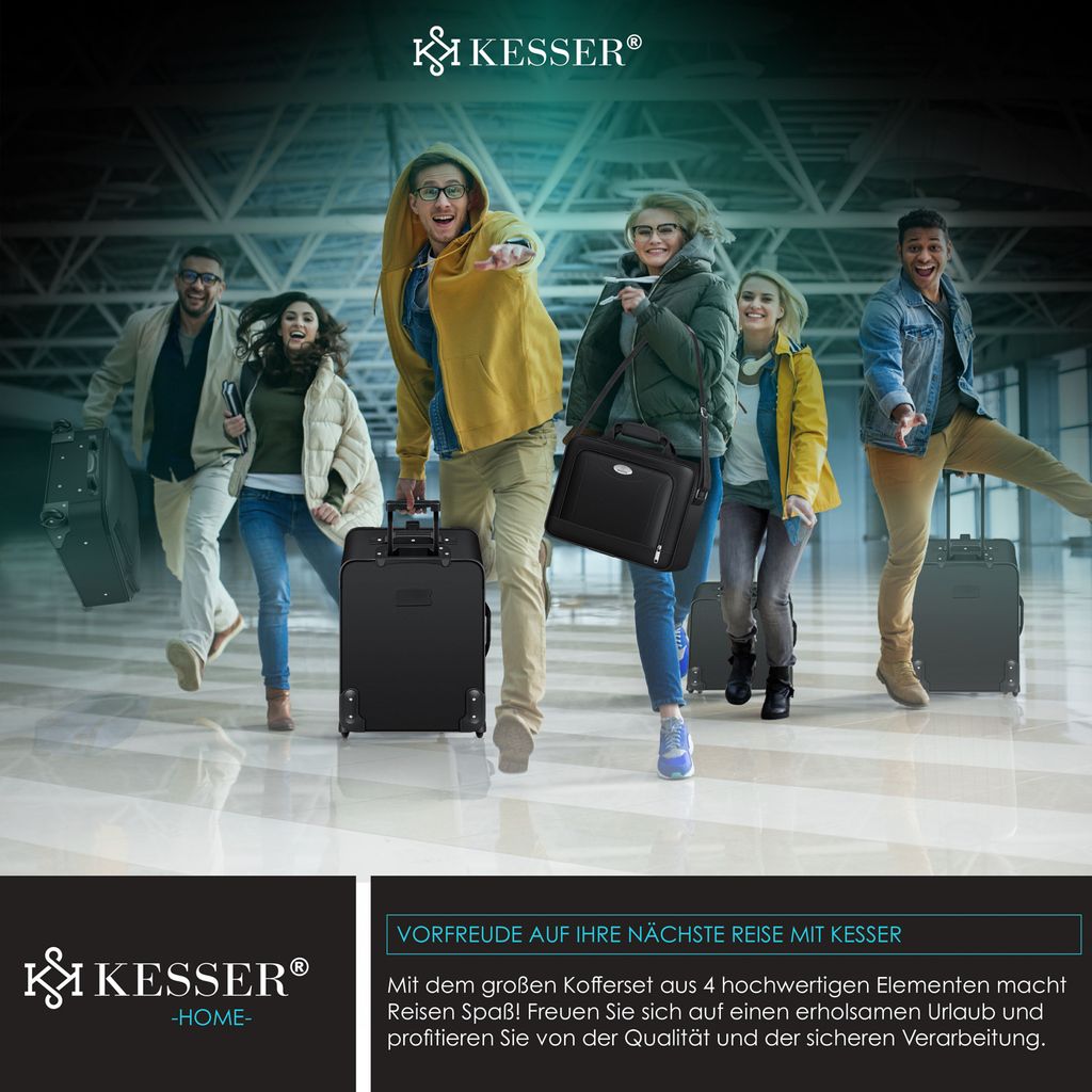 KESSER® 4tlg Trolley Kofferset | Reisekoffer Set  mit Produktbild 8