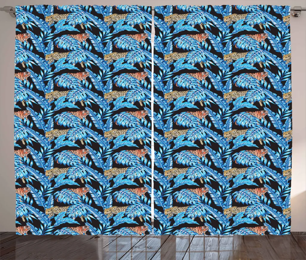 Tenda d'Arredo Blu Hawaii ABAKUHAUS 280x175 | Stile Tropicale Moderno