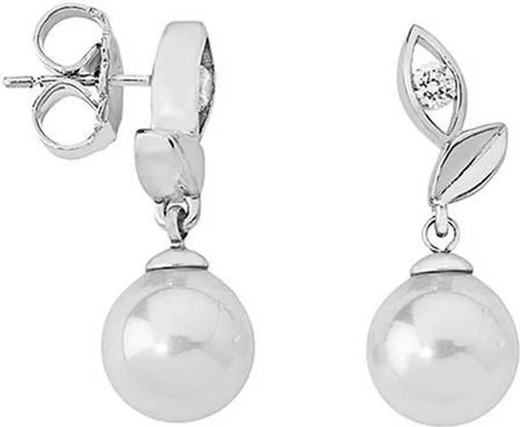 Orecchini Majorica BRINCOS Selene: In Argento 925, Eleganti E Senza Tempo, Peso 3,63 Gr