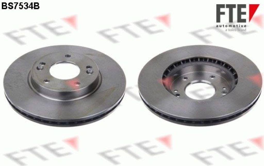 2 Bremsscheiben Vorderachse belüftet Ø 280 mm 23 mm FTE für u.a. KIA CEED