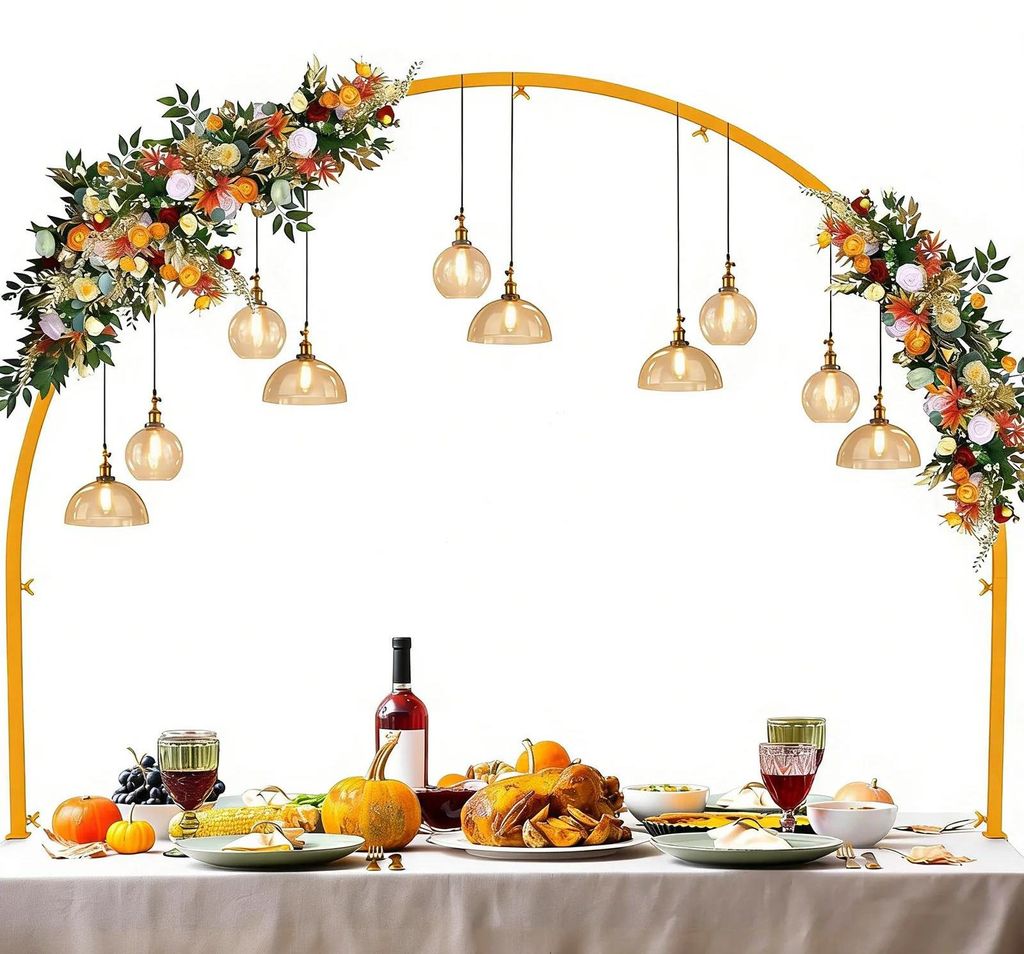 Ballonbogen Set - Verstellbarer Tisch-Ballonständer - Metallgestell 300 cm - Wiederverwendbare Deko für Geburtstag Hochzeit Party - Gold