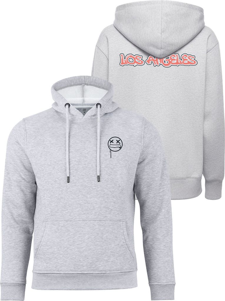 Cotton Prime Hoodie Street Art Los Angeles - Weltenbummler Kollektion XL Grau-Melange