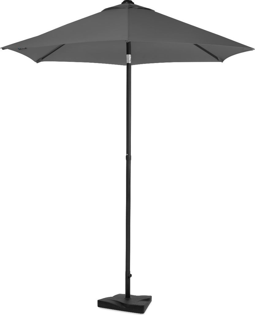 Parasol Torbole 200cm combi - With parasol base GP517XX - Grey