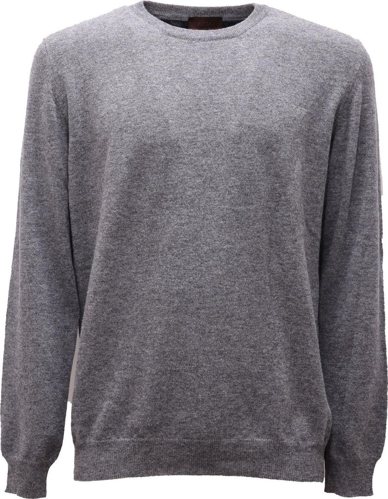 5434AF maglione uomo ALTEA grey melange wool sweater men
