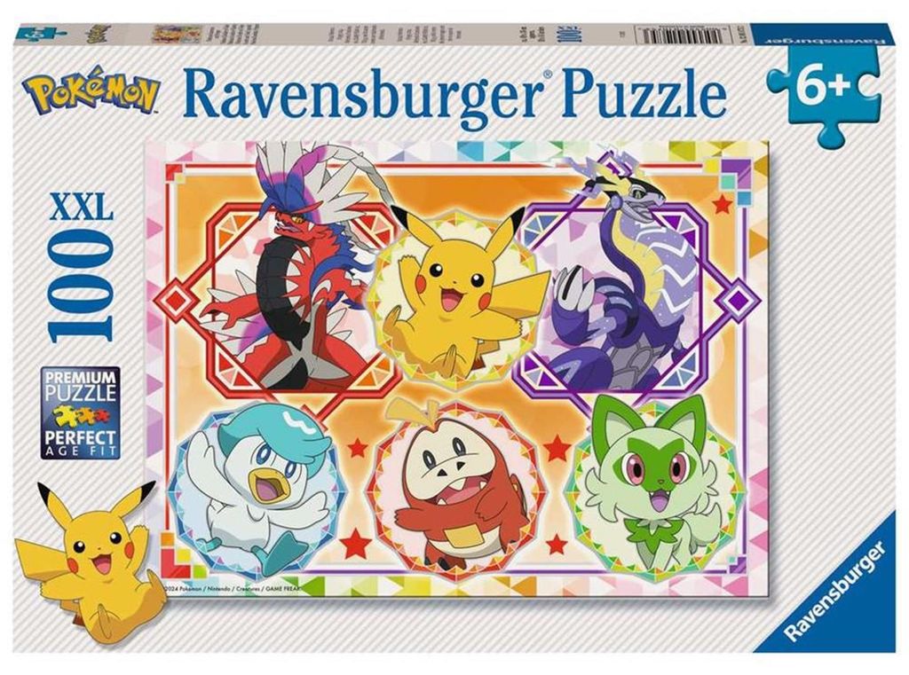 Kinderpuzzle ab 6 Jahren - Pokémon Karmesin und Purpur - 100 Teile