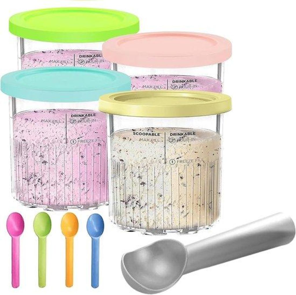Kühlbox für Eis - Abgeschlossen und leckfrei - Gefrierfach - Eisbehälter - Eisbox - Geschirrspülerbeständig - Kühlschrank - Geschlossene Lebe...