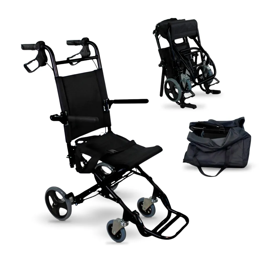 Fauteuil roulant de transport Mobiclinic Saturno en aluminium léger 10kg
