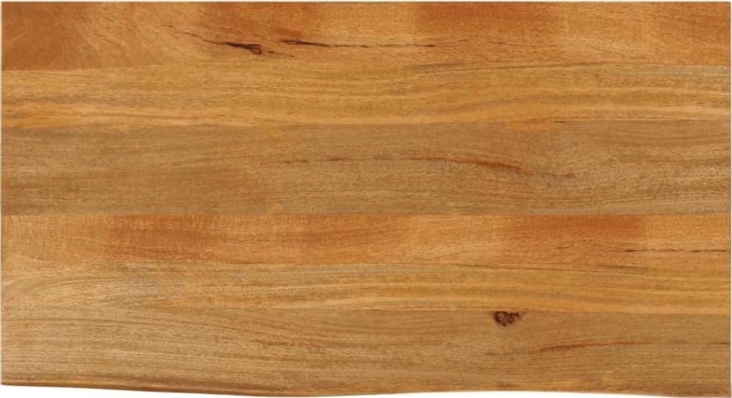 Tischplatte mit Baumkante 100x60x2,5 cm Massivholz Mango