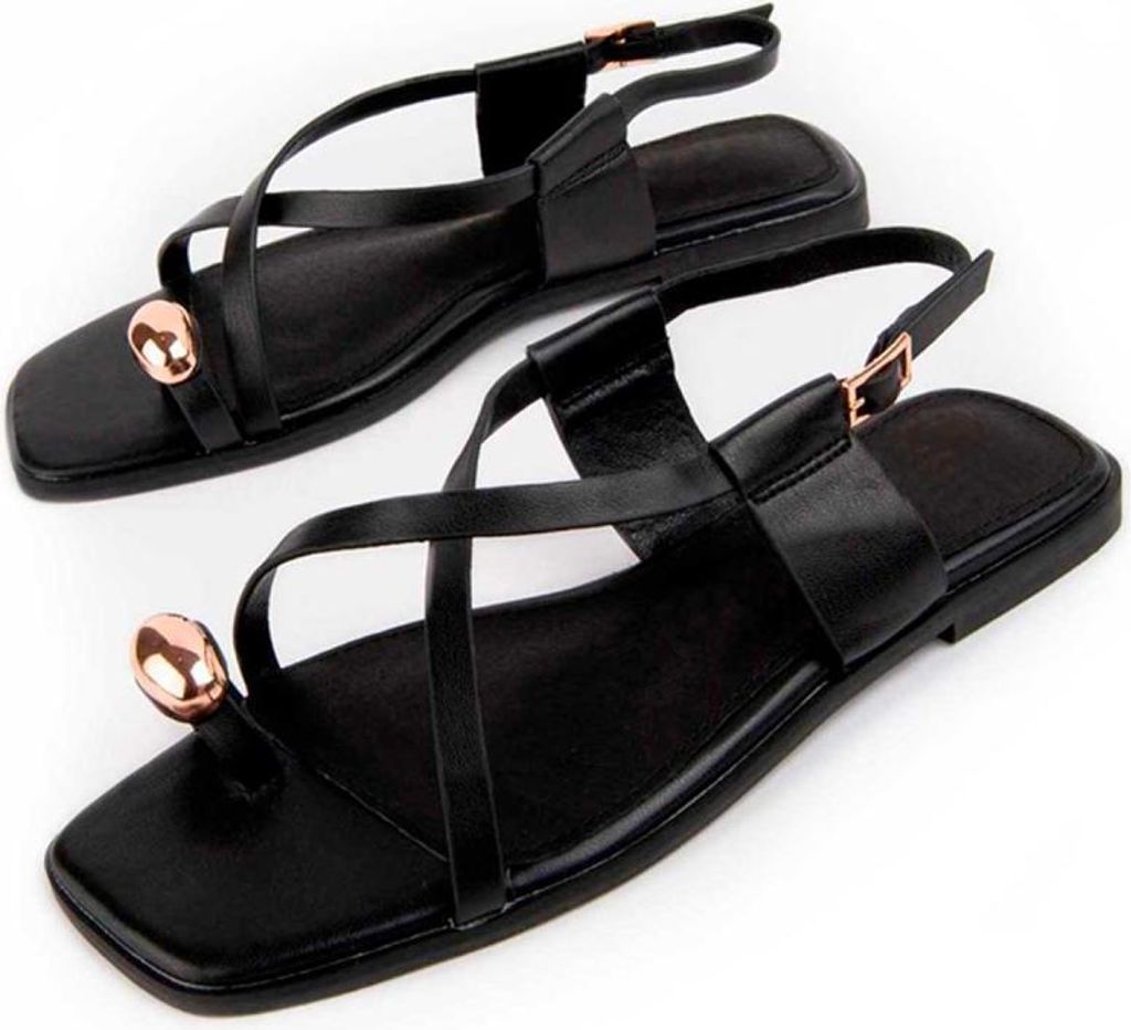 Montevita Flache Sandale Mirea6 Schwarz