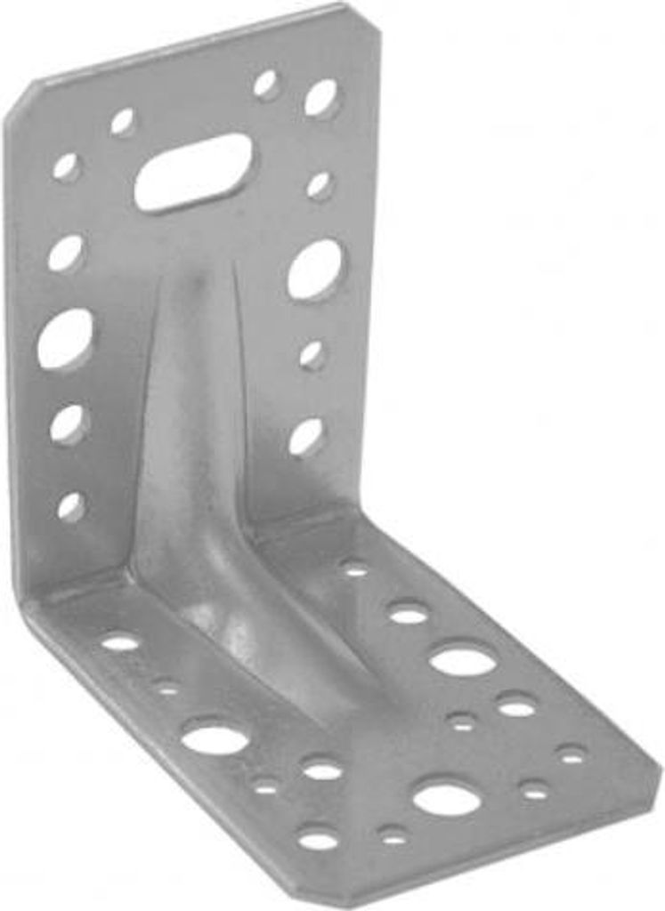 20x Schwerlast-Winkelverbinder mit Sicke 90 x 90 x 65 mm Produktbild 