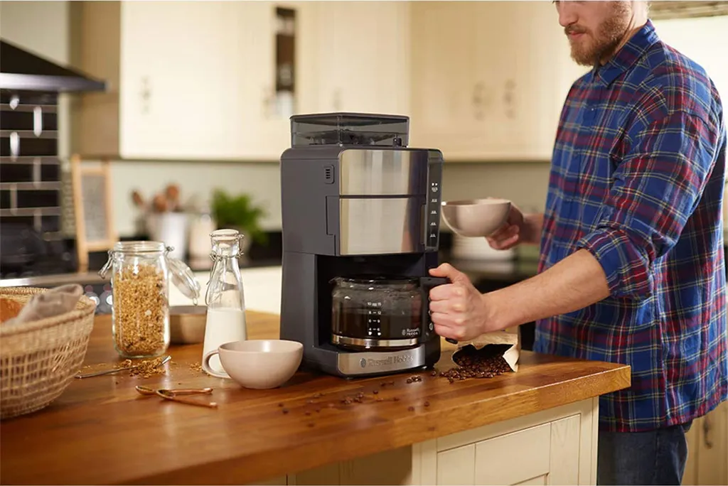 Cafetière Programmable Grind & Brew Russell Hobbs Verseuse Verre 1.25L - 10