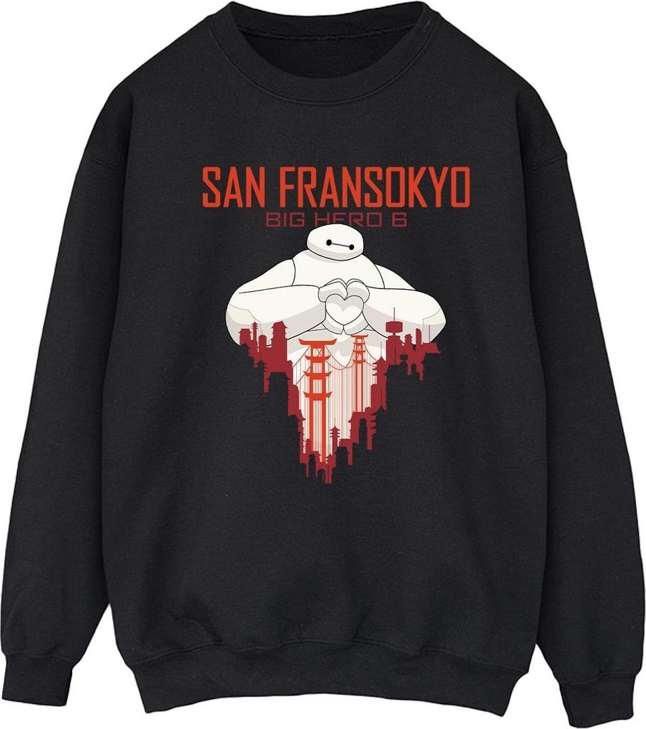 Disney - "Big Hero 6 San Fransokyo" Sweatshirt für Damen BI11595 (M) (Schwarz)