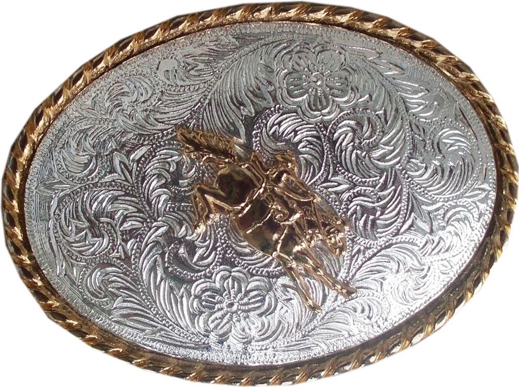 Gürtelschnalle Bronco Reiter Wechselgürtel Buckle Western Rodeo Concho Cowboy Gürtel