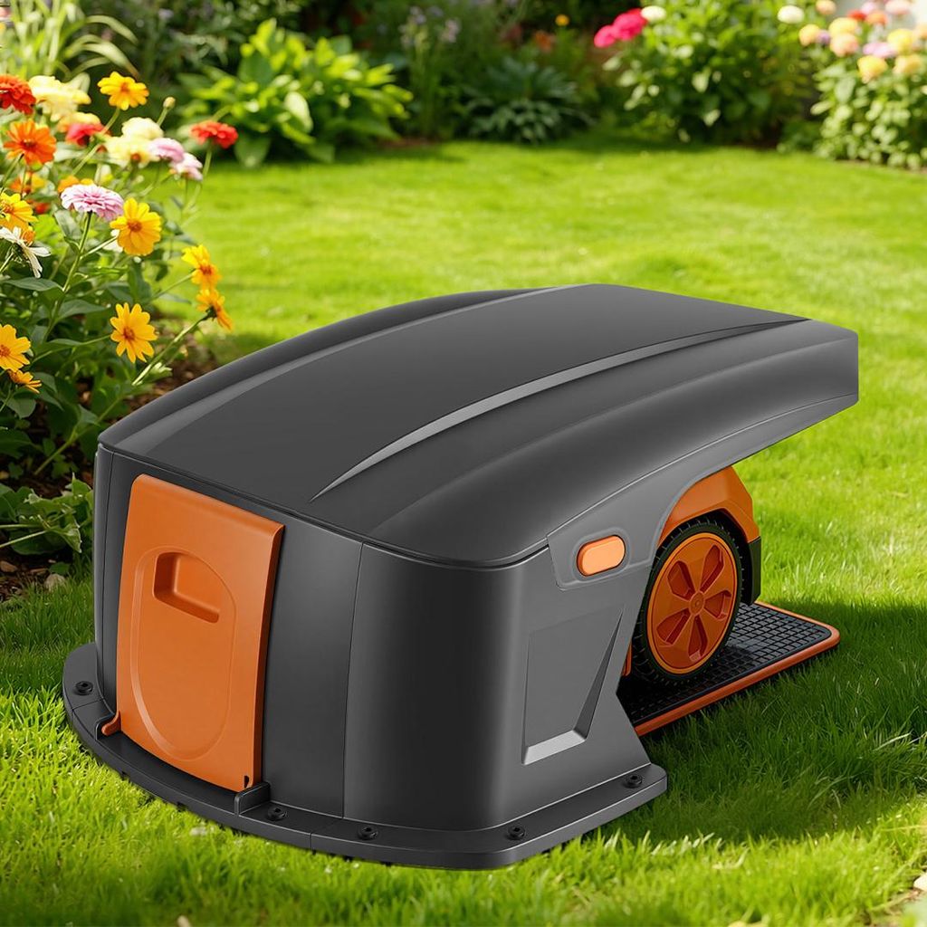 Ikodm Rasenmäher Garage Mähroboter Dach Klappbar Rasenroboter Carport Überdachung Mower Robomove Roboter