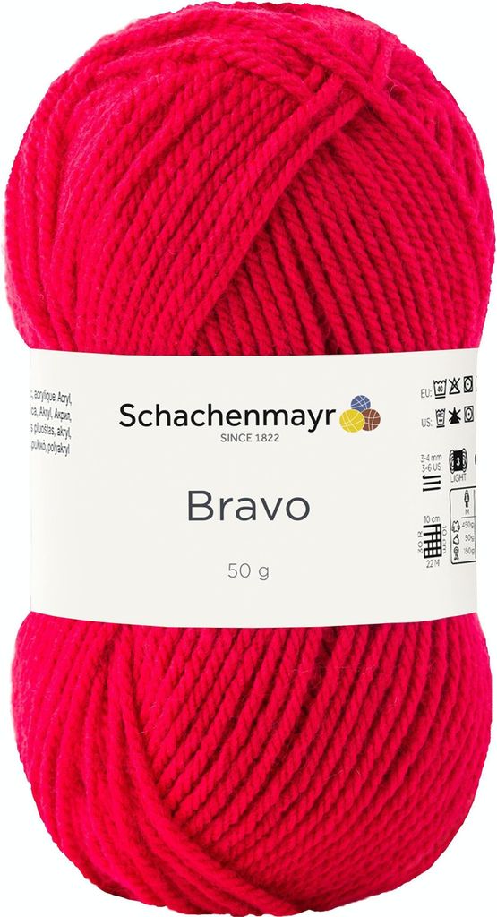 Schachenmayr Bravo, 50g Cherry Handstrickgarne Produktbild 