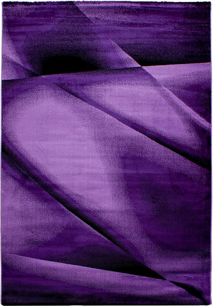 Kurzflor Teppich MIAMI Violett 120 cm x 170 cm