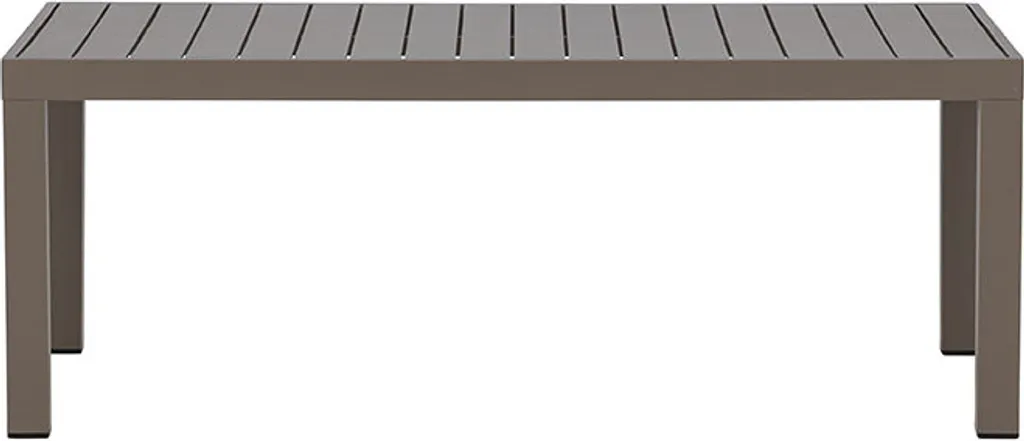 Table basse marron Copacabana en bois massif pour salon design chic