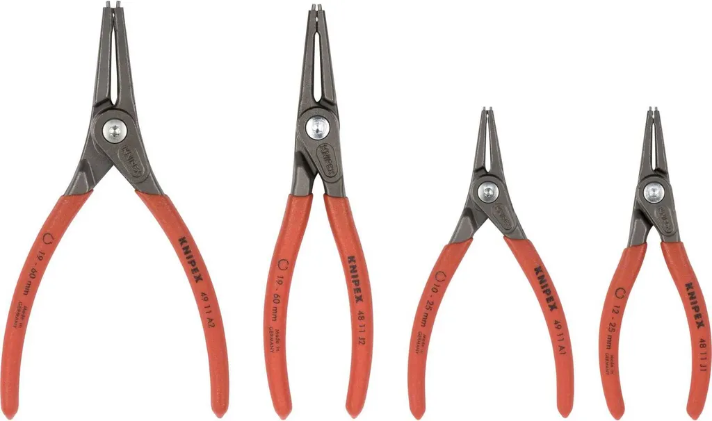 Set di pinze per anelli di sicurezza KNIPEX