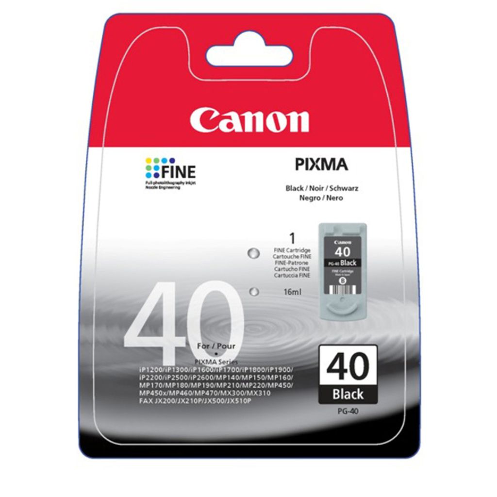 Canon PG-40BK Tinte Schwarz Produktbild 