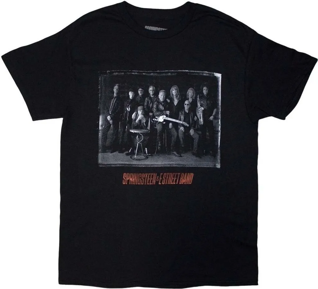 T-shirt Bruce Springsteen Tour '24 E-Street Photo Noir en Coton Premium