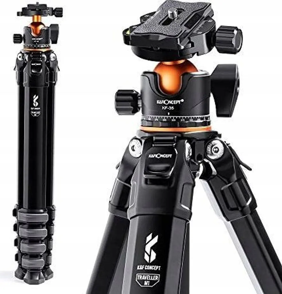 Trépied photo et vidéo haute capacité 15kg avec tête fluide 3D K&F 105