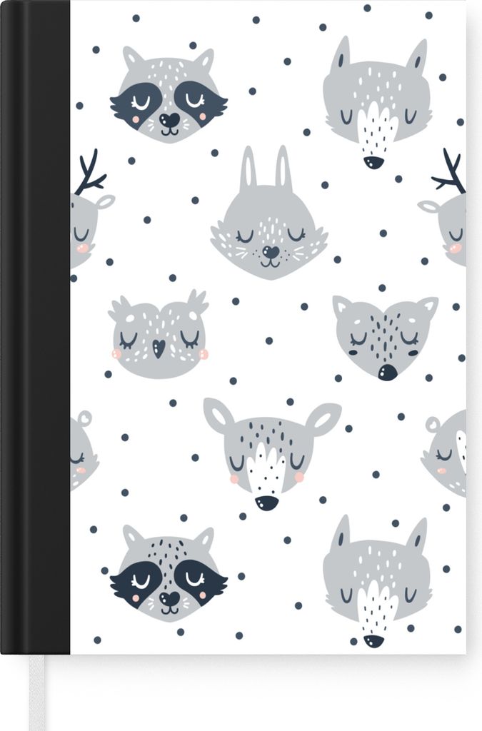 MuchoWow Notizbuch Tagebuch Haushaltsbuch Notebook A5 Tiere - Design - Kinder - Jungen - Mädchen - Baby - Notizblock - Notizheft - Notebook - Sc...