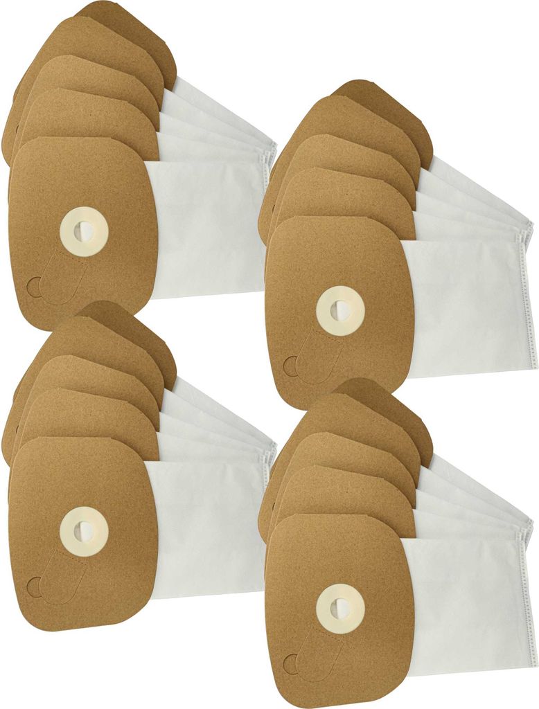 vhbw 20x Staubbeutel kompatibel mit Sprintus BoostiX 36V, BoostiX, BoostiX iGo Staubsauger - 36,8cm x 22,9cm Weiß