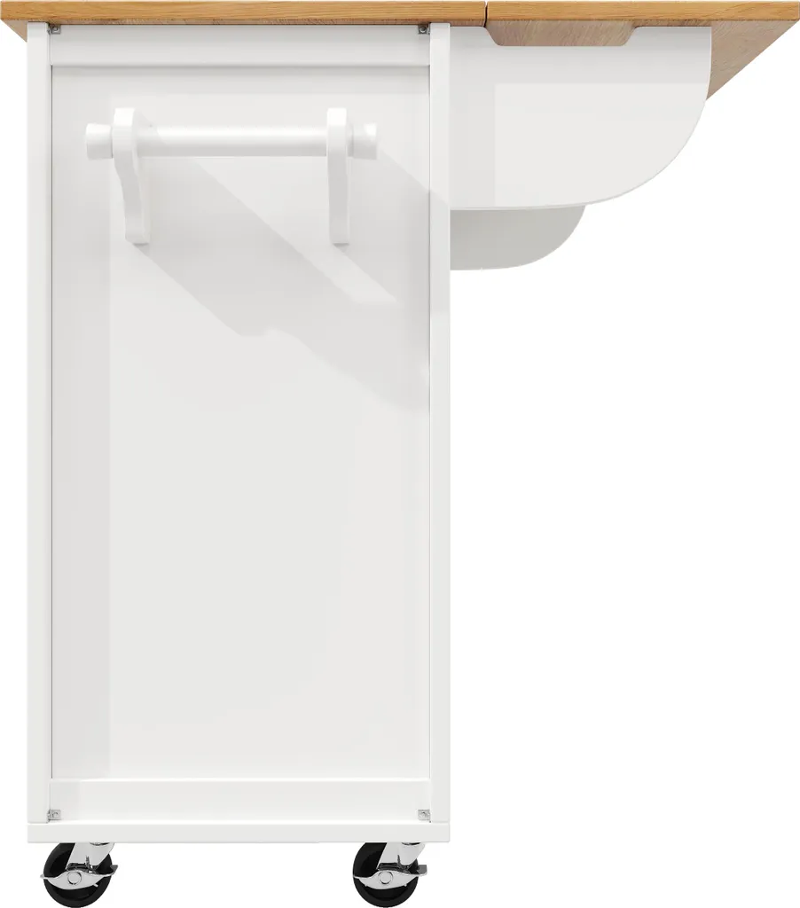 Chariot de Cuisine Mobile Meuble Buffet avec Plan de Travail Extensible - 13