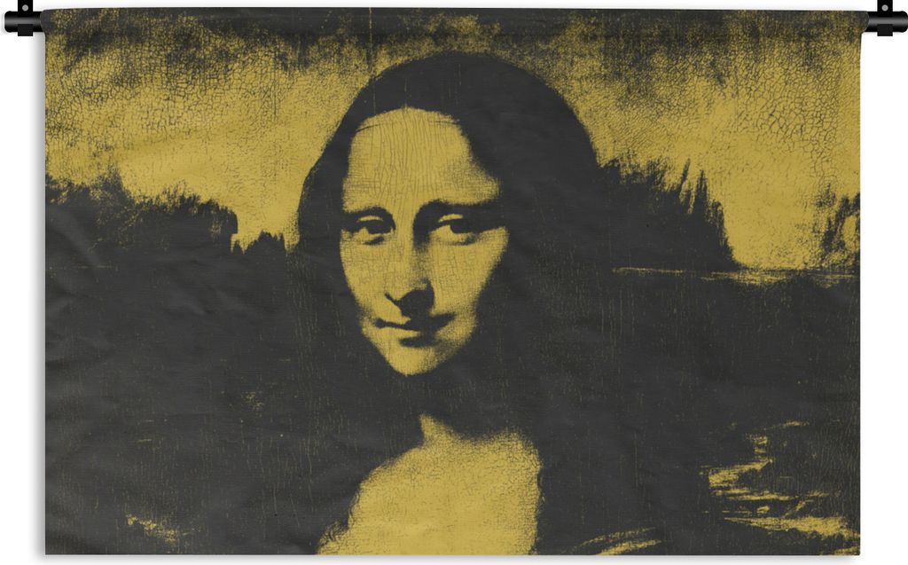 MuchoWow Wandteppich Wandbehang Mona Lisa - Leonardo da Vinci - Alte Meister 60x40 cm Tapisserie Dekoration Wandtuch - Wanddekorationen