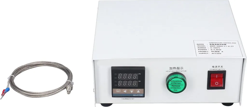Régulateur de Température PID BRM40DAC1XCT AC220V avec Sonde M6 2m