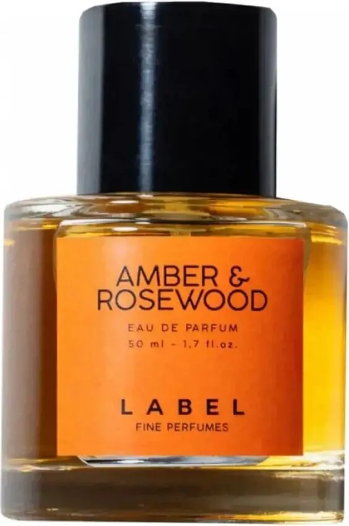 Eau de Parfum Amber & Rosewood Label 50ml - Fragrance Boisée de Luxe