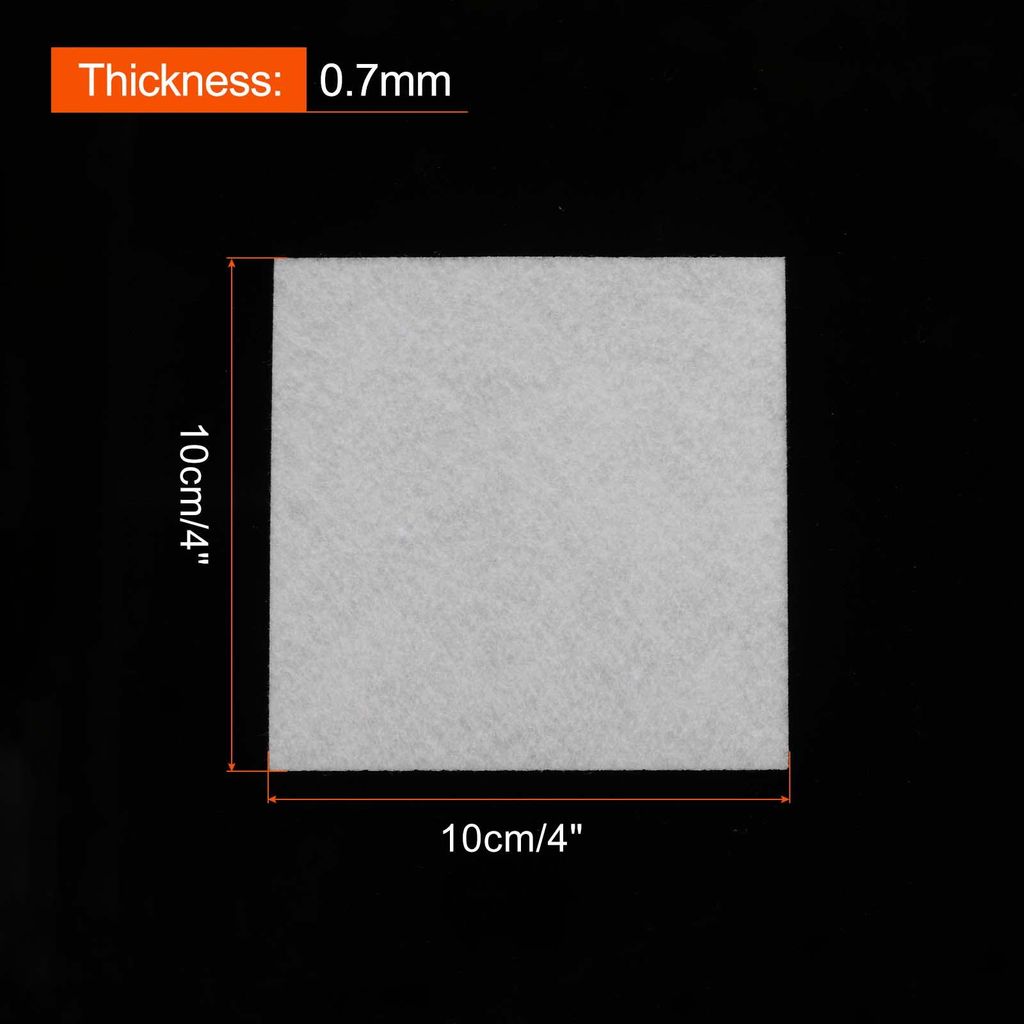 21 Stš¹ck Bastelfilz Wei?, 10cm x 10cm x 0.7mm Filzplatte Quadratisch Filz Bastelnn Filzstoff Basteln zum N?hen Bastelb?gen Filzb?gen fš¹r DIY ...