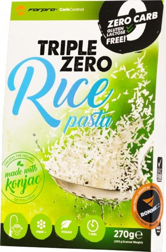 Triple Zero Konjak Nudeln Reisform 270g / vegan / glutenfrei / keto