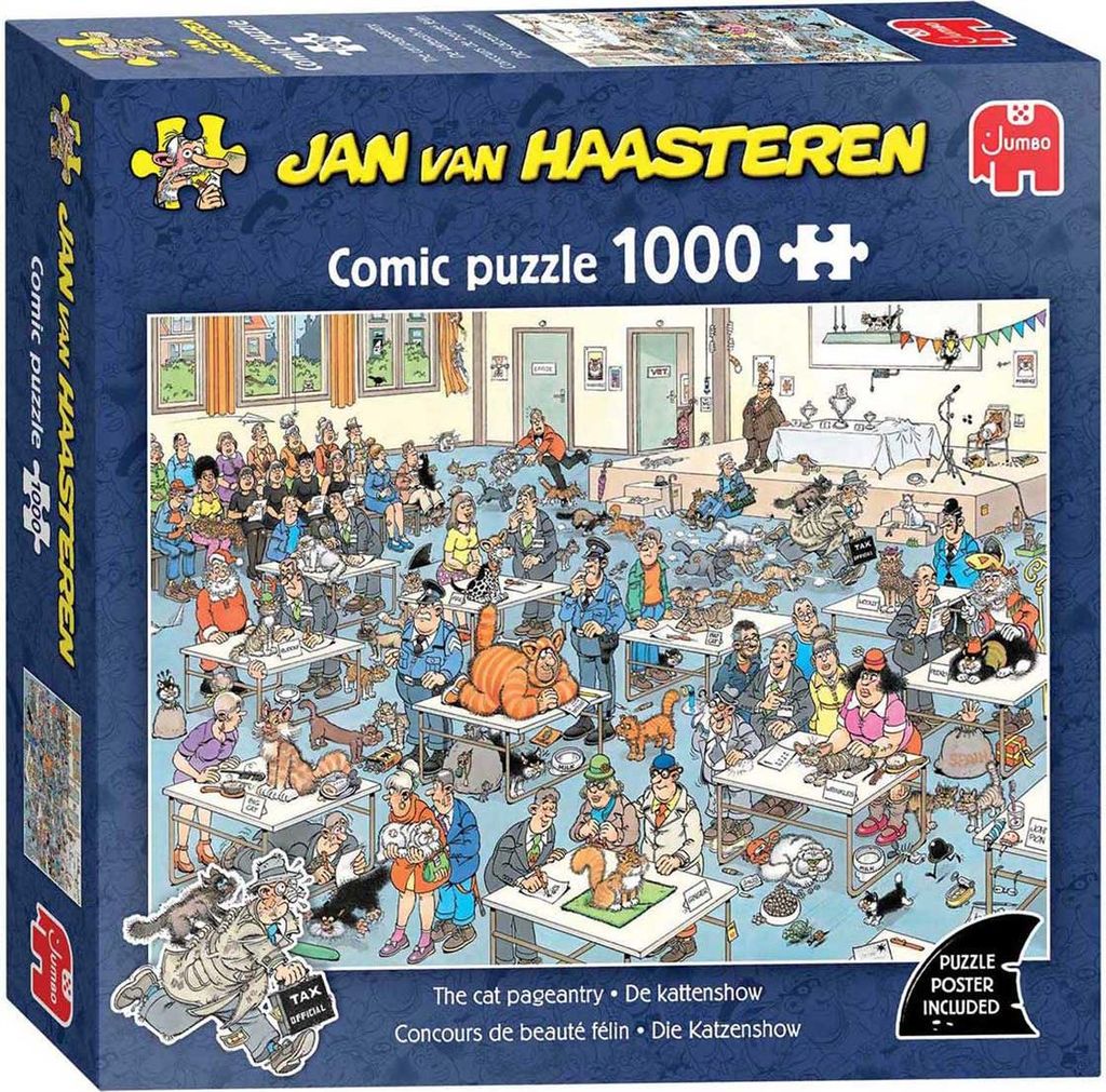Jan van Haasteren Jigsaw Puzzle - The Cat Show - 1000 pcs. Image du produit 