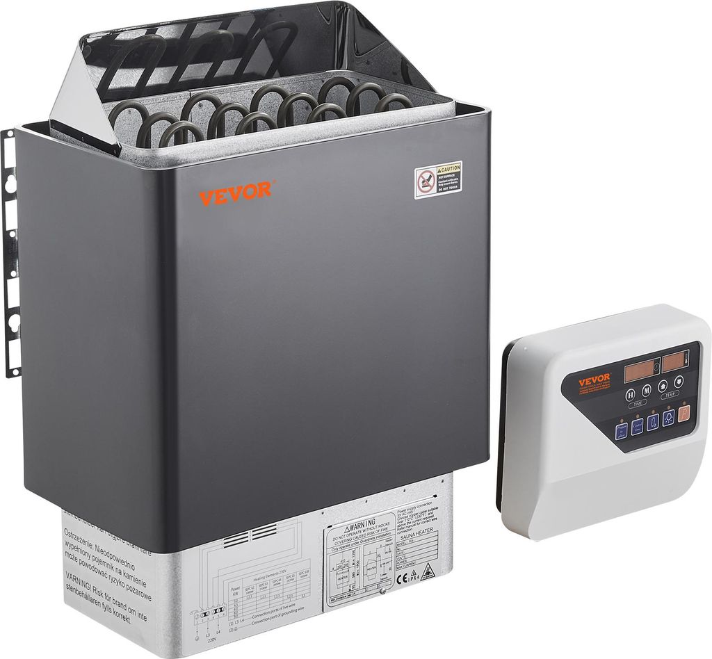 Riscaldatore per sauna VEVOR, 6 kW, 400 V, riscaldatore per Immagine del prodotto 
