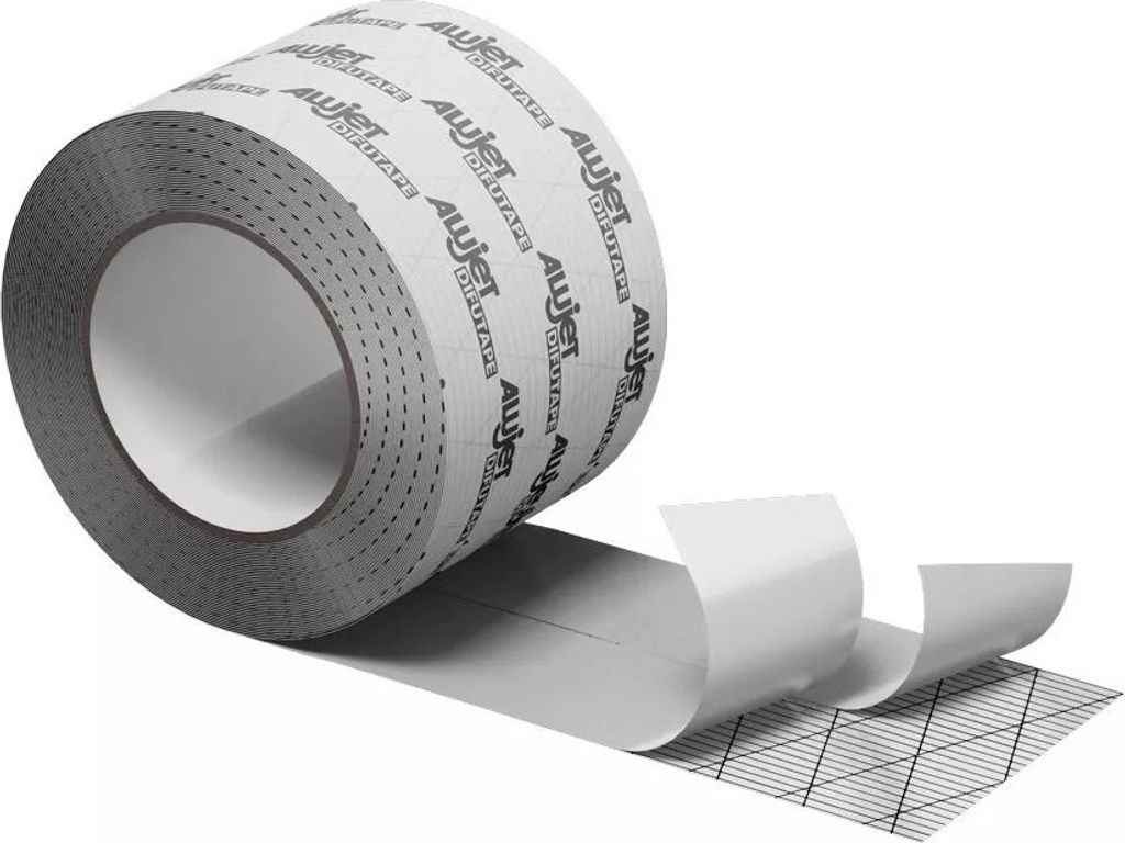 Alujet Difutape 100 Klebeband für Dach Folien Vlies Holz 25 m lang PE Bahnen