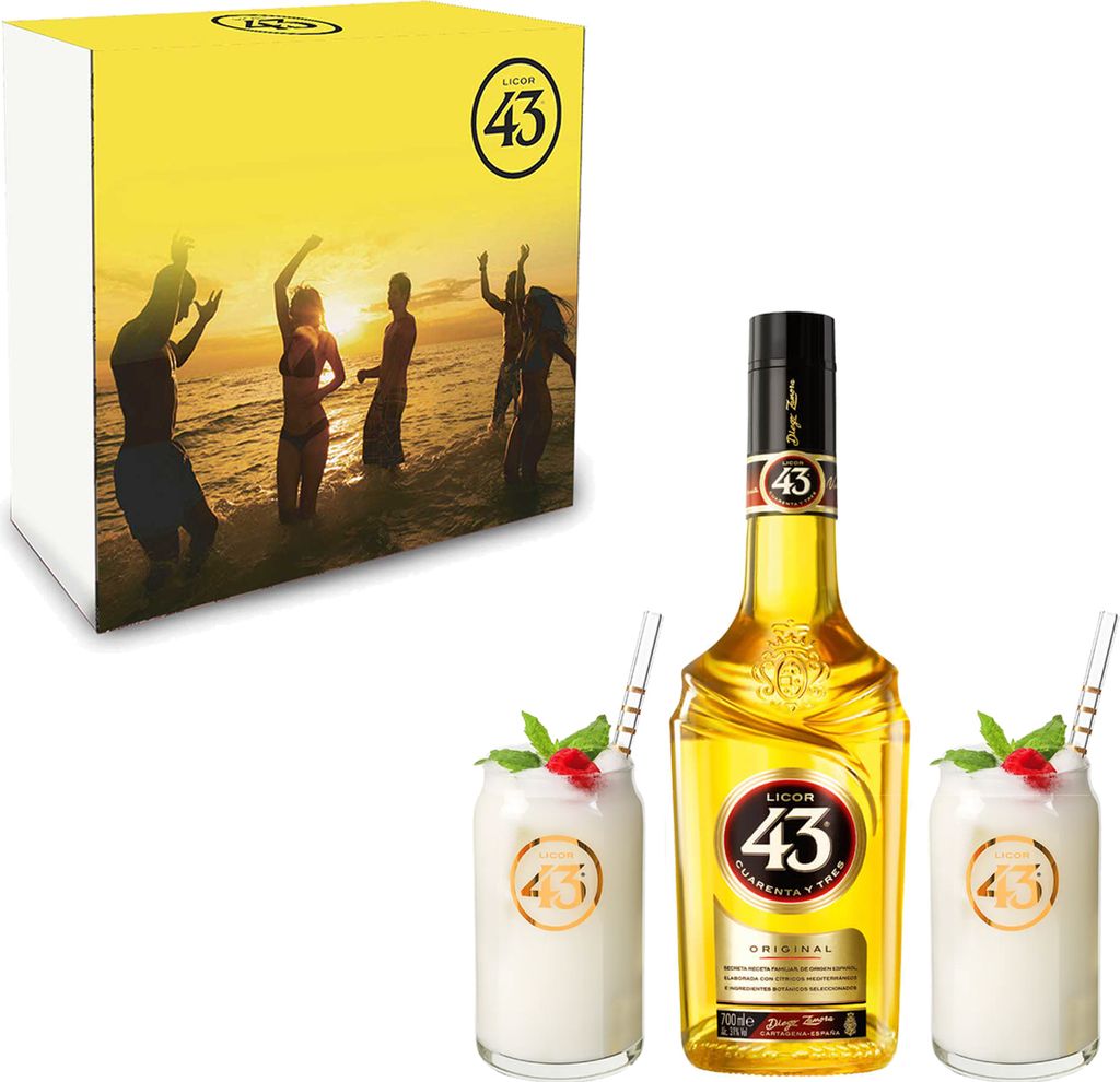 Licor 43 Geschenkset - Licor 43 Cuarenta y Tres 0,7L 31% Produktbild 
