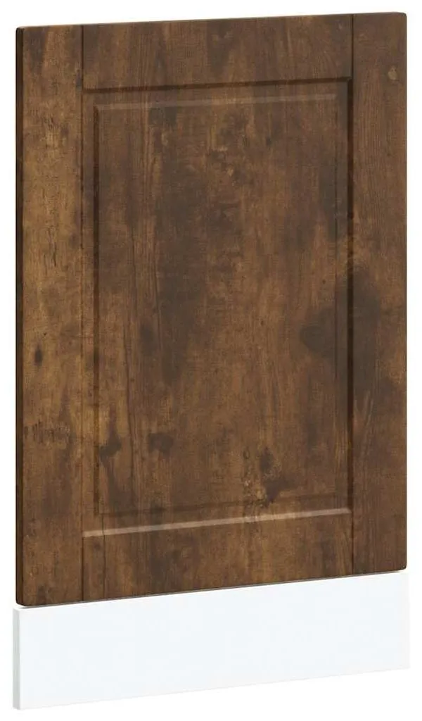 Cache pour lave-vaisselle vidaXL Porto chêne fumé 45x1,5x57 cm
