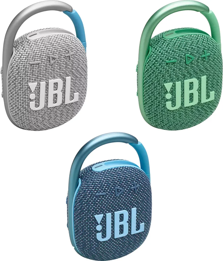 Enceinte Portable JBL Clip 4 Eco Blanc pour Randonnée et Activités Outdoor