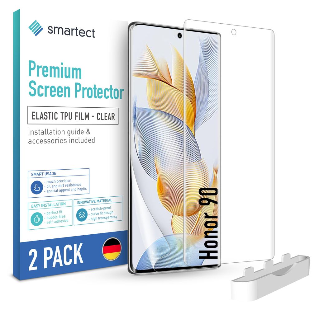 A product package for a screen protector for Honor 90.