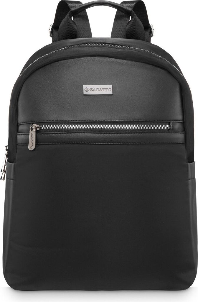 Zagatto ZG845 Schwarz Kleiner Damen Rucksack 35x27x15 cm 14 Produktbild 