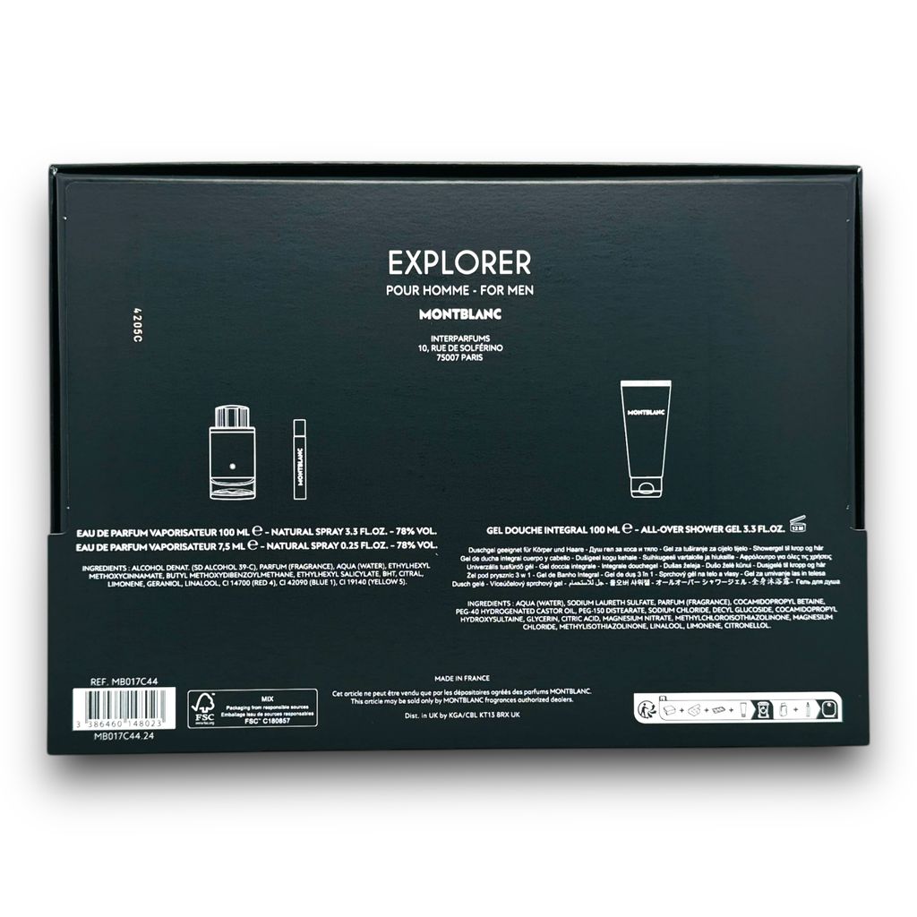 Montblanc Explorer Eau De Parfum Spray Set 100ml - 3 Pieces Produktbild 3