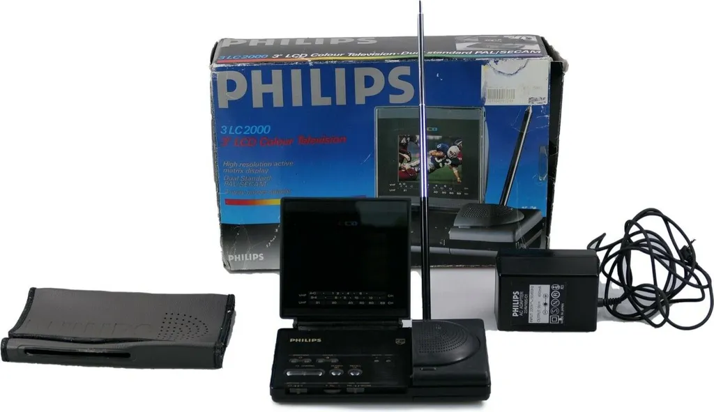 Téléviseur Portable pour Collectionneur Philips 3LC2000 LCD Couleur