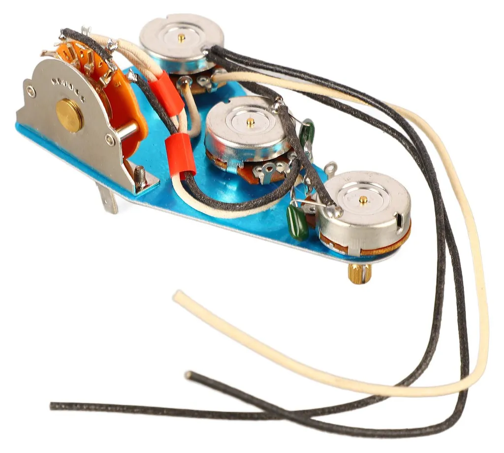 Kit réparation guitare électrique faisceaux câbles et plaques montage
