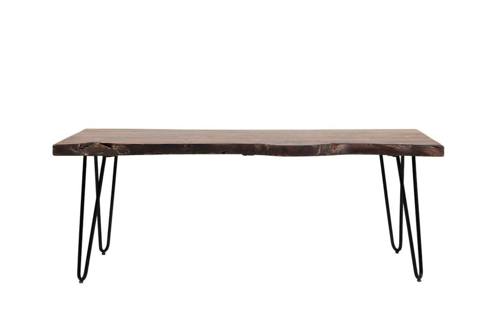 Avola AV1781-48KD Bank aus Akazienholz mit Haarpin-Beinen Produktbild 