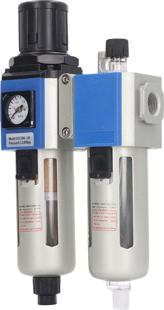 Kompressor-Luftfilter mit öl-Wasser-Trennung, G3/8 Zoll, 1,0 MPa Luftdruckregler für die Industrie