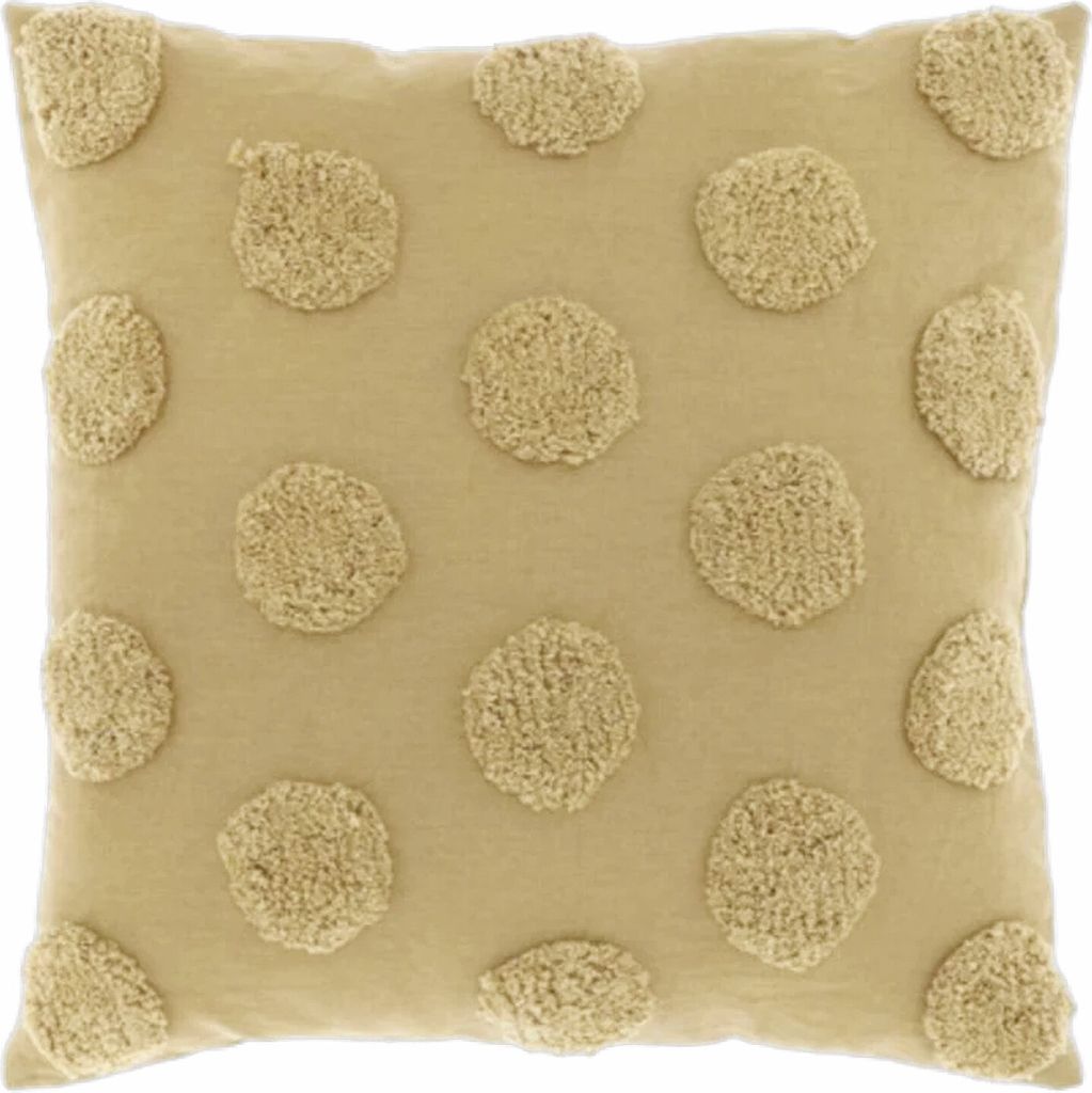 Marrakesch Kissenbezug Giel Sandfarben inklusive Füllung Kissen 45x45 cm groß | Sofakissen Kuschelkissen aus Baumwolle als Aesthetic Wohnzimmer D...