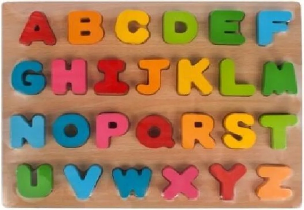 Puzzle alphabet en bois 27 pièces : fini les difficultés de lecture