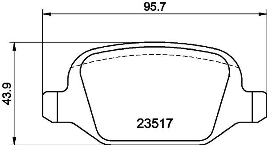 Jeu de plaquettes de frein à disque HELLA pour Alfa 156 et Fiat Linea